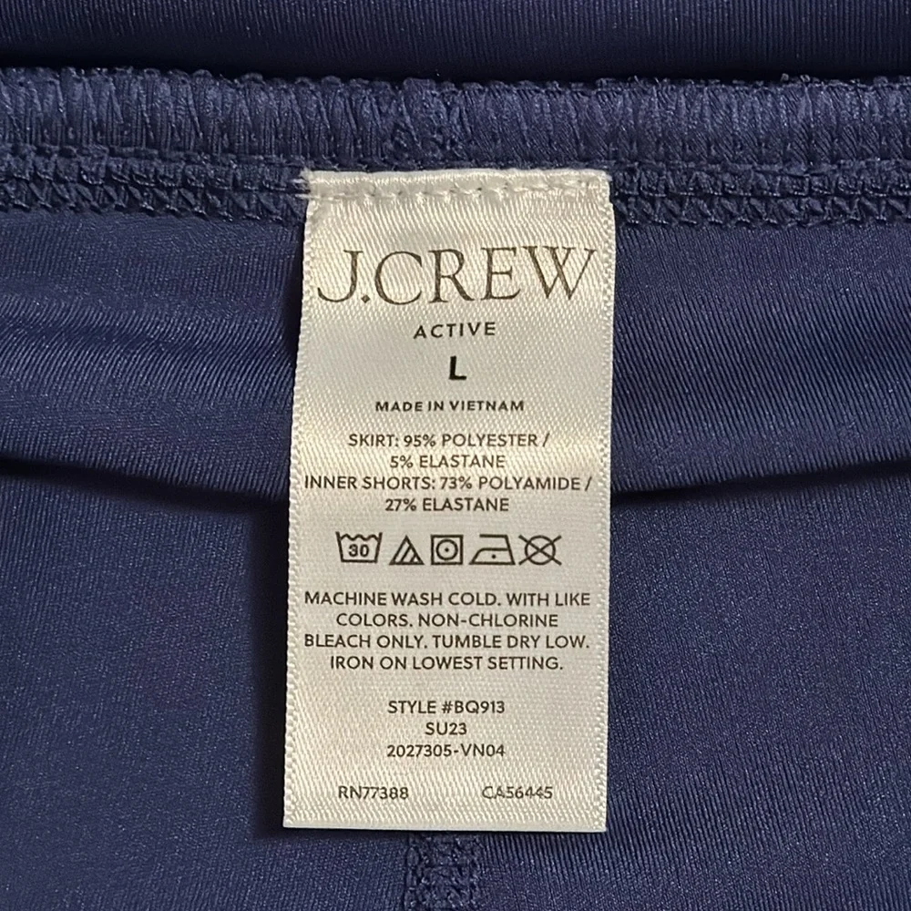 J.Crew Active pleated mini skirt in stripe BQ913
